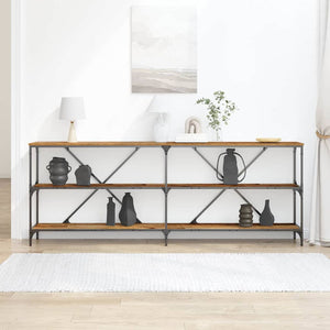 Konsolbord Gammalt trä 200 x 30 x 75 cm Konstruerat trä