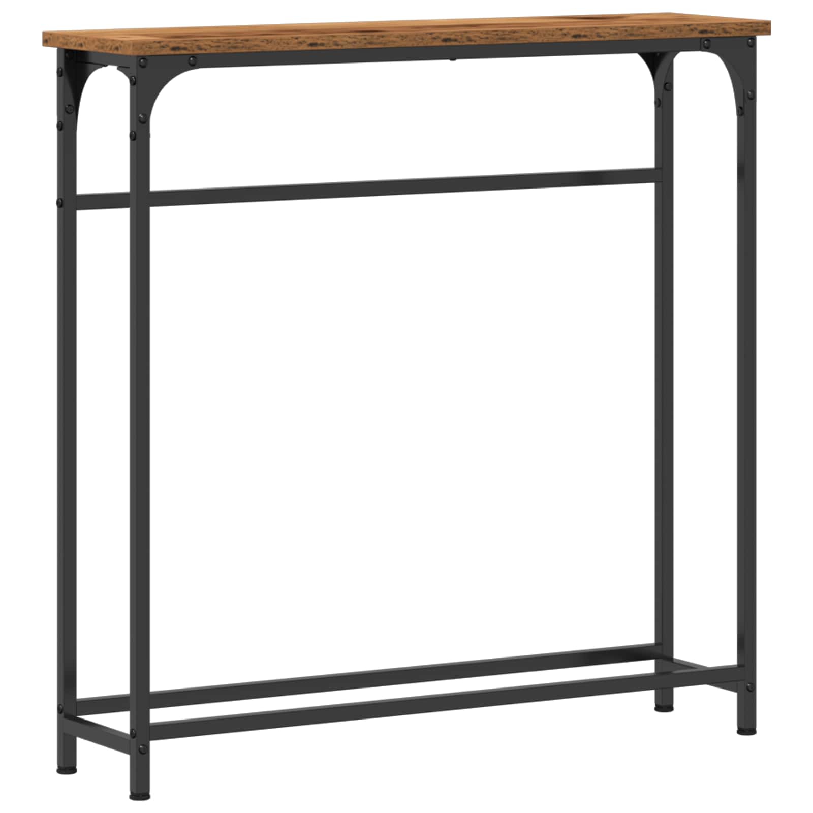 Konsolbord Gammalt trä 75 x 19,5 x 75 cm Konstruerat trä