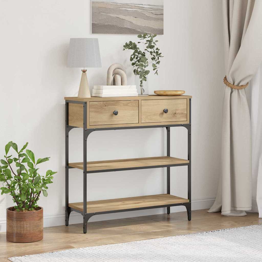 Konsolbord Artisan Ek 72,5 x 25 x 75 cm Konstruerat trä