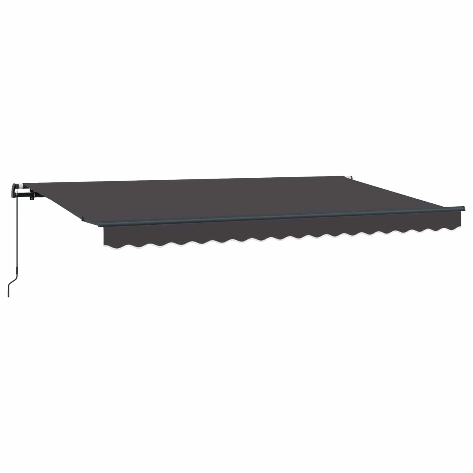 Utfällbar markis Antracit 350 x 200 cm tyg