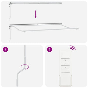 Utfällbar markis Orange och Svart 400 x 200 cm