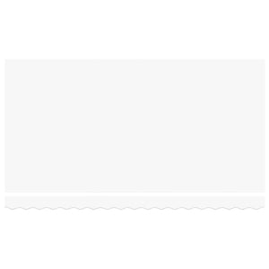 Utfällbar markis Vit 400 x 200 cm tyg