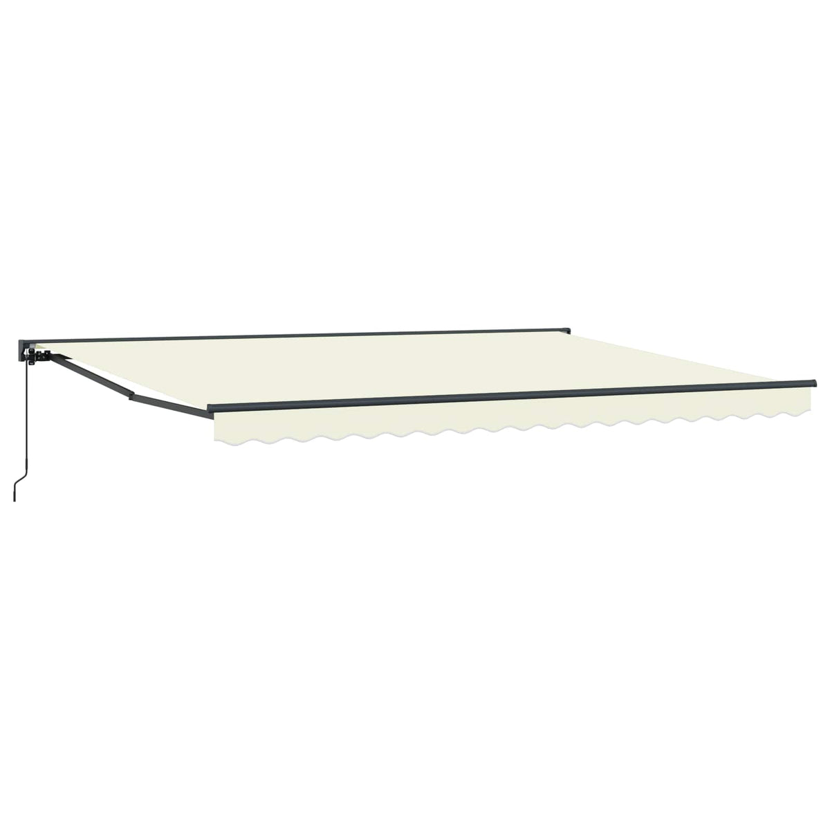 Markisram Gräddvit 450 × 300 cm Polyester med PU-beläggning
