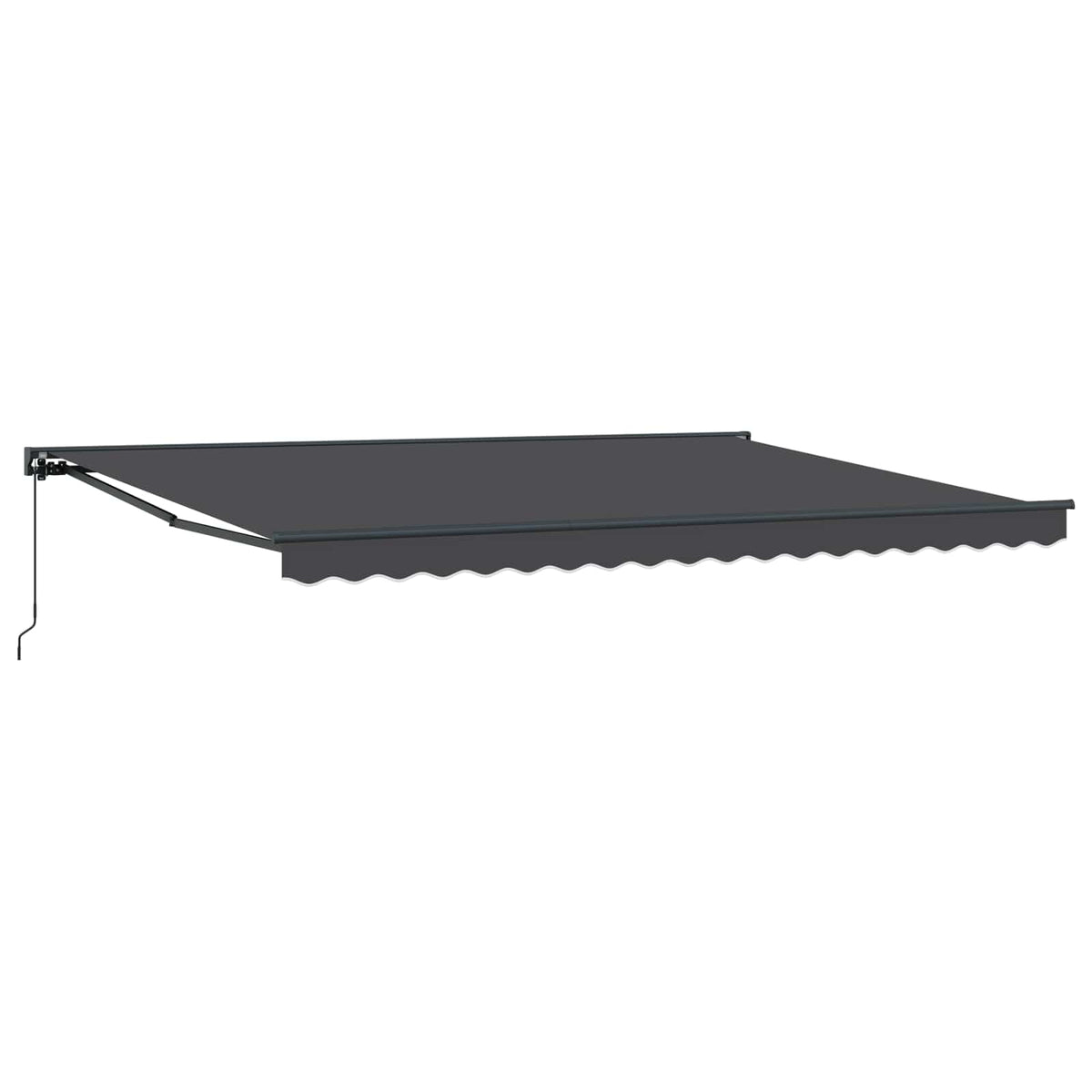 Markisram Antracit 450 × 300 cm Polyester med PU-beläggning