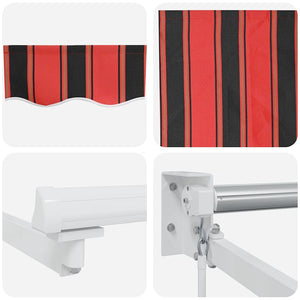 Markis Orange och Brunt 500 x 300 x 165 cm Polyester och metall