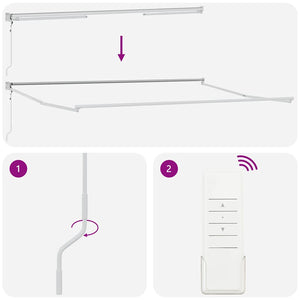 Markis Gul och Orange 500 x 300 x 165 cm Polyester och metall