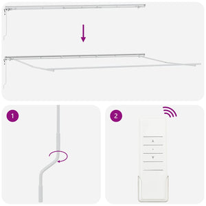 Utfällbar markis Flerfärgsdesign 600 × 300 cm Tyger och Stål
