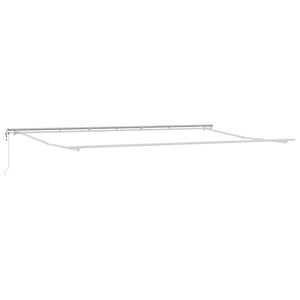 Utfällbar markis Flerfärgsdesign 600 × 350 cm Tyger och Stål