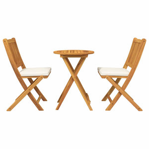 Trädgårds Bistro Set 3 pcs Brun Massivt Akaciaträ