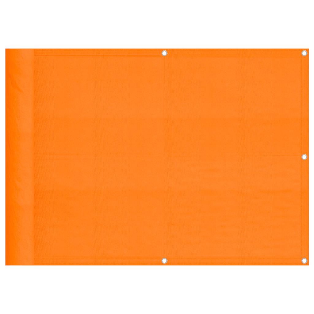 Balkongskärm orange 75x800 cm 100% polyester Oxford