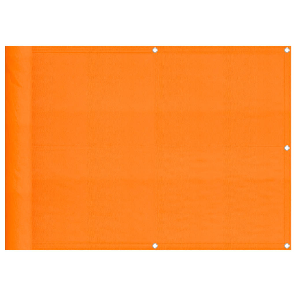 Balkongskärm orange 75x1000 cm 100% polyester oxford
