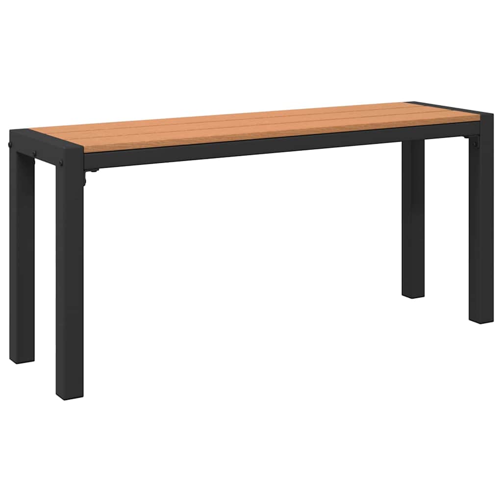 Trädgårdsbänk Brun 100 x 28 x 45cm Stål