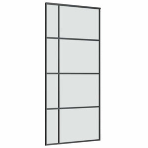 Skjutdörr med beslagset ESG glas och aluminium 90x205 cm