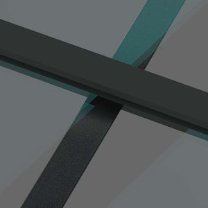 Skjutdörr med beslag 102,5x205 cm härdat glas och aluminium