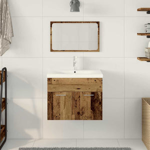 Skåpset Väggmonterad 2 pcs Konstruerat trä