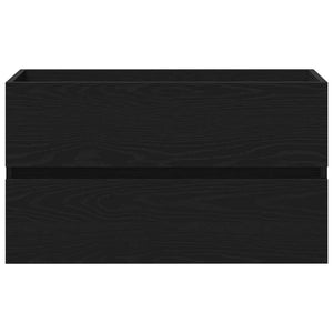 Diskho skåp med dörr Svart ek 80 x 39 x 62 cm Konstruerat trä