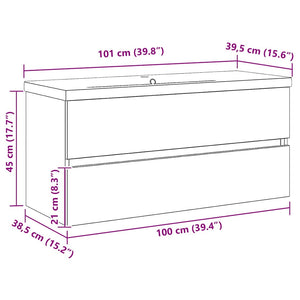 Diskho skåp med dörr Svart ek 100 x 39 x 62 cm Konstruerat trä