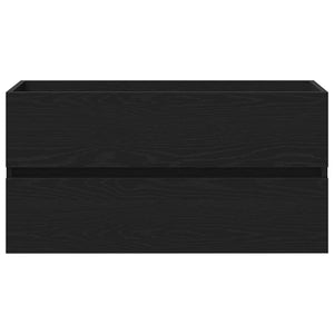 Diskho skåp med dörr Svart ek 90 x 39 x 62 cm Konstruerat trä