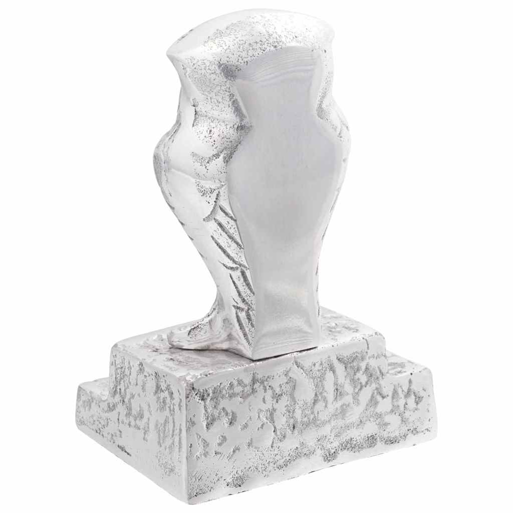 Bokstöd 2 st Silver 12 x 9 x 19 cm Aluminium