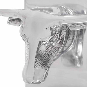 Bokstöd 2 pcs Silver 21,5 x 15,5 x 20 cm Aluminium