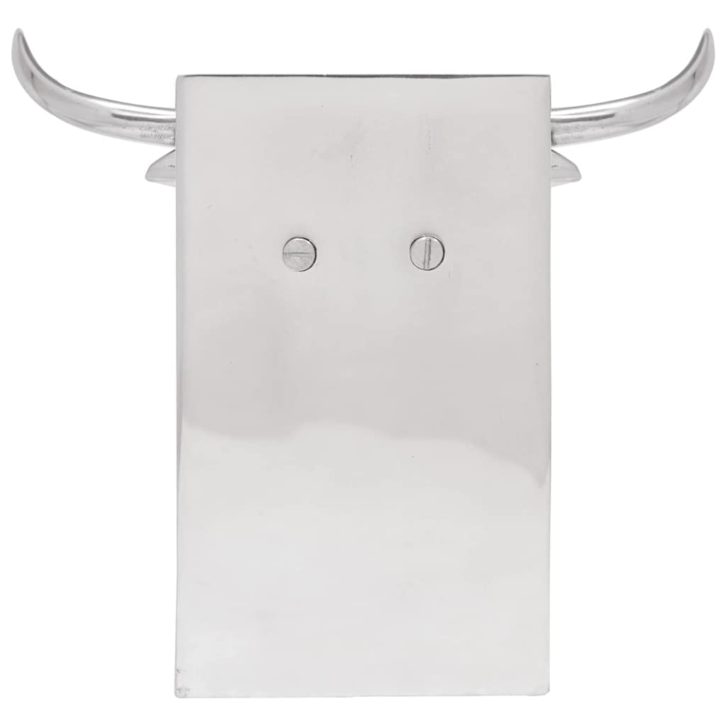 Bokstöd 2 st Silver 21,5 x 15,5 x 20 cm Aluminium