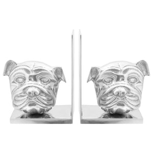 Bokstöd 2 pcs Silver 8 x 12 x 16,5 cm Aluminium