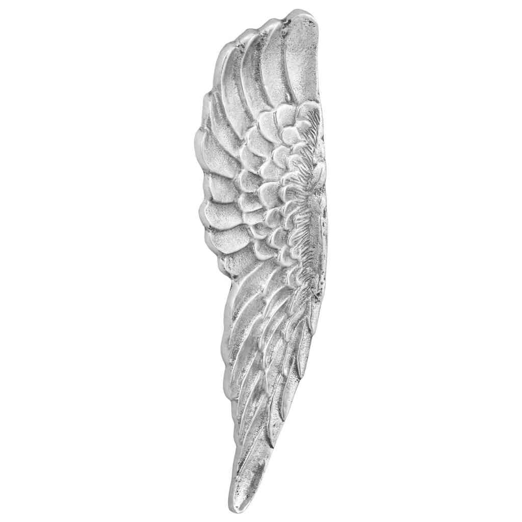 Vingskulptur 2 st Silver 31 x 5 x 91 cm Aluminium