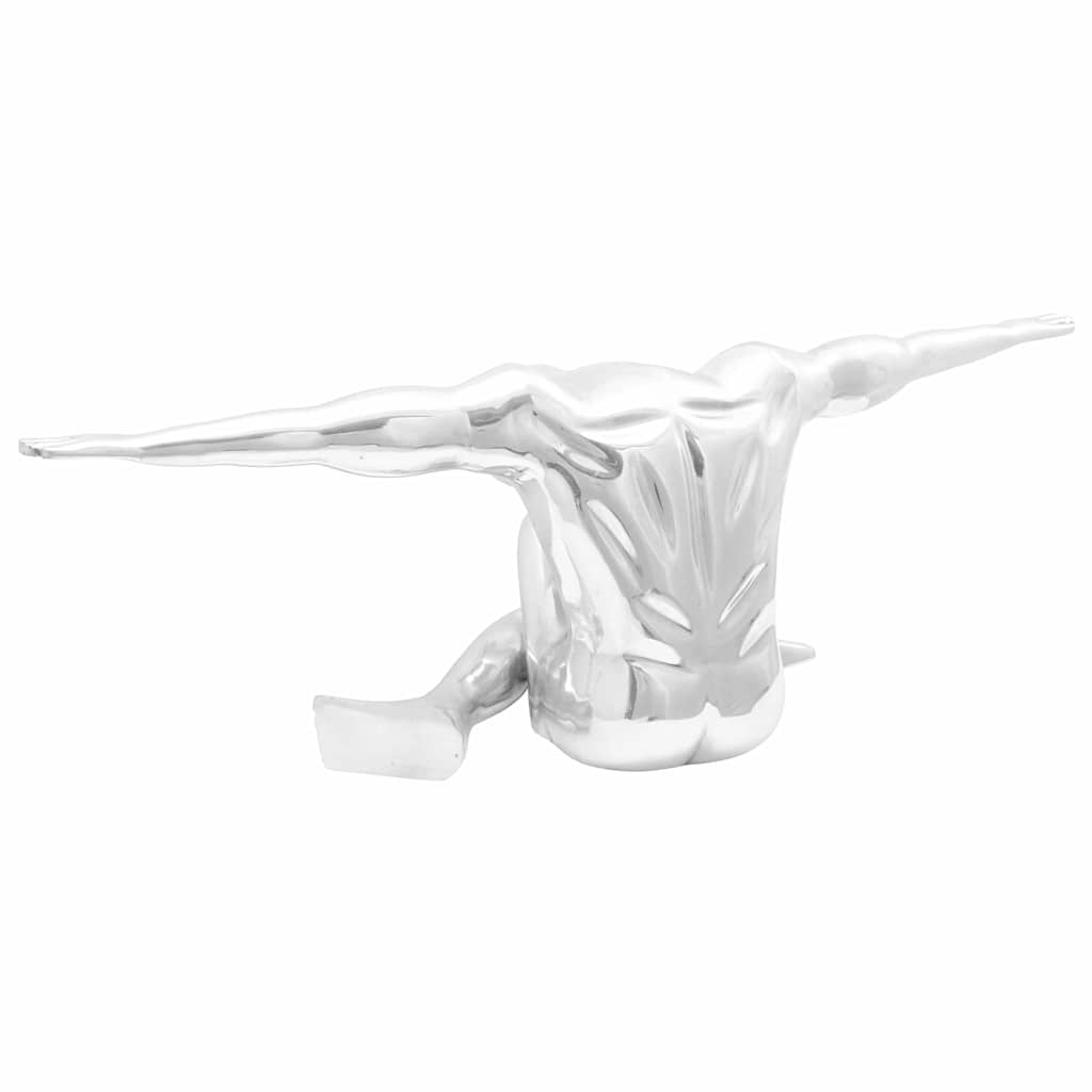 Skulptur Silver 91,5 x 32 x 33 cm Aluminium