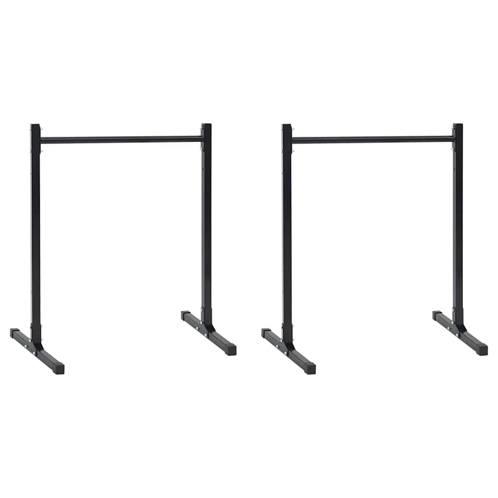 Dipsstation 2 st Svart 55 x 90 x 104.5 cm Pulverlackerat stål