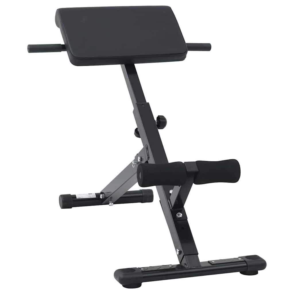 Hyperextension bänk Svart 100,5 x 70 x 78 cm