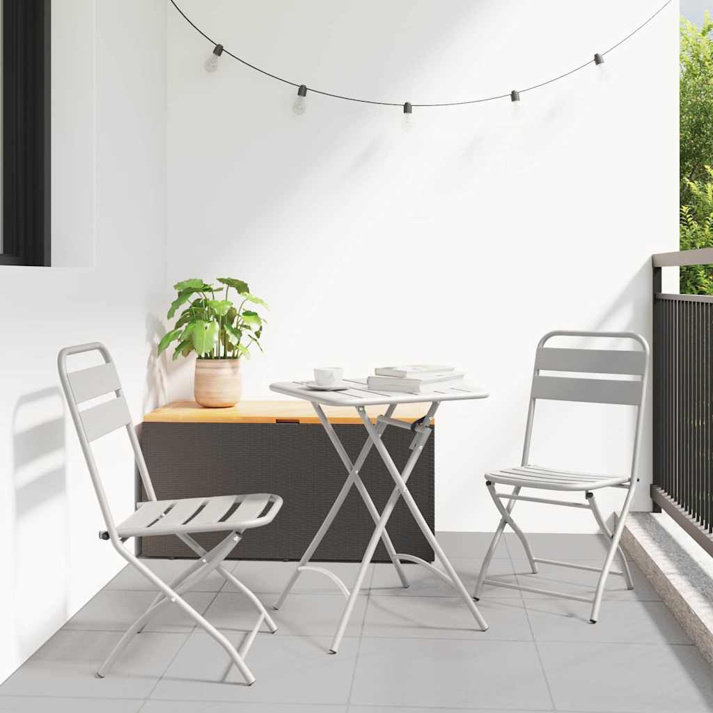 Bistroset 3 pcs Beige Stål