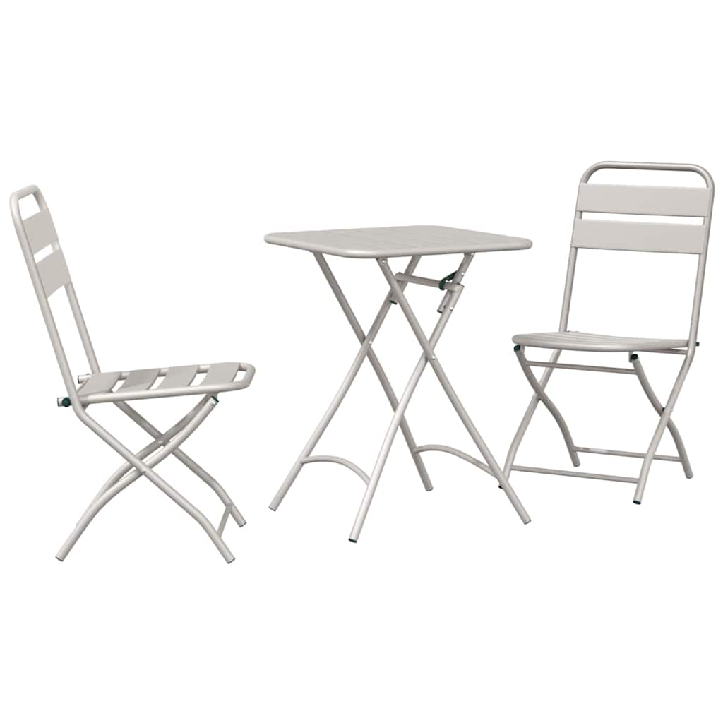 Bistroset 3 pcs Beige Stål