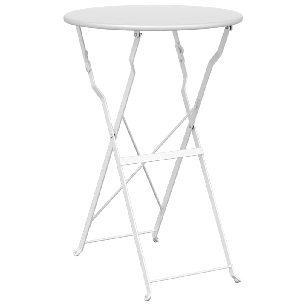Bistrobord Vit Ø 50 x 71 cm Pulverlackerad stål