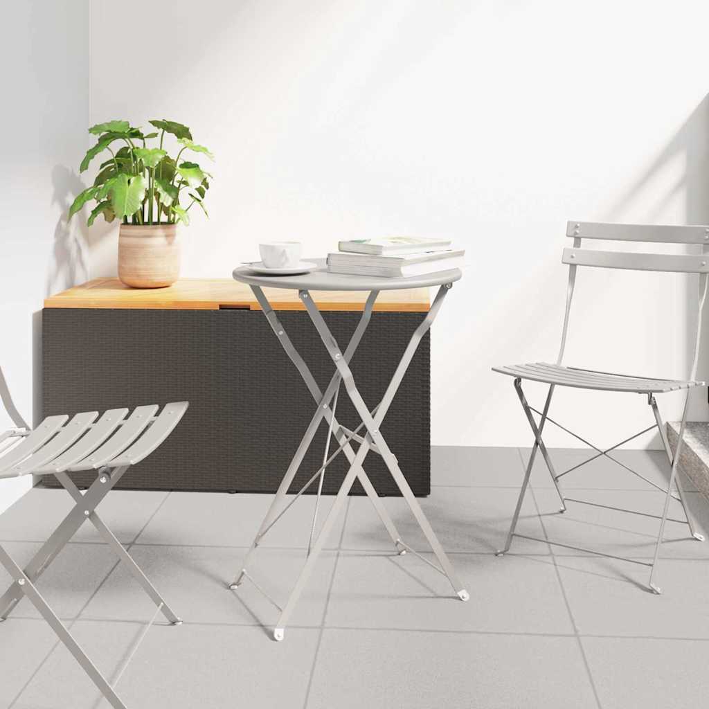 Bistrobord Beige Ø 50 x 71 cm Pulverlackerad stål