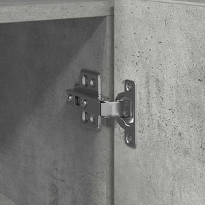 Sideboard Betonggrå 116 x 30 x 75 cm Konstruerat trä