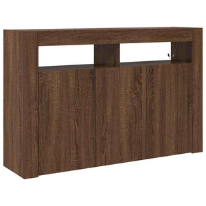 Sideboard Brun Ek 116 x 30 x 75 cm Konstruerat trä