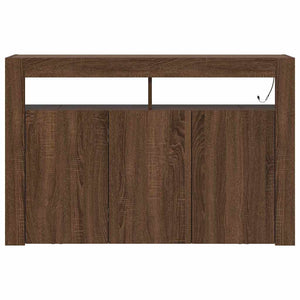 Sideboard Brun Ek 116 x 30 x 75 cm Konstruerat trä