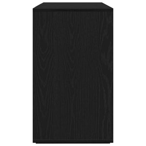 Sideboard Svart Ek 135 x 41 x 75 cm Konstruerat trä