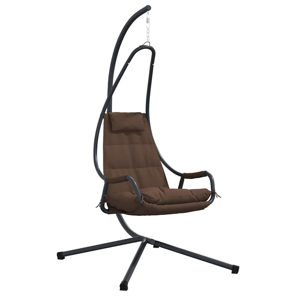 Hängande äggstol Stål 94 x 107 x 196,5 cm Brun