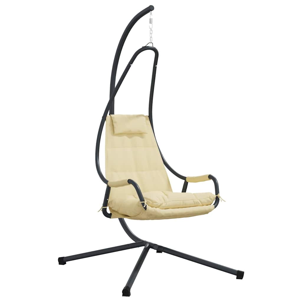 Hängande äggstol Stål 94 x 107 x 196,5 cm Beige