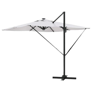 Roma Parasol Beige 286 x 284 x 270 cm Aluminium och Polyester