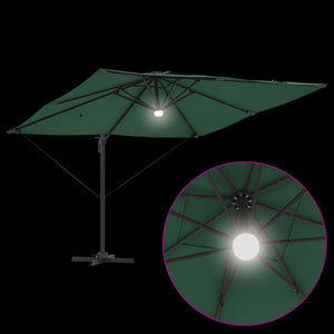 Roma Parasol Grön 286 x 284 x 270 cm Aluminium och Polyester
