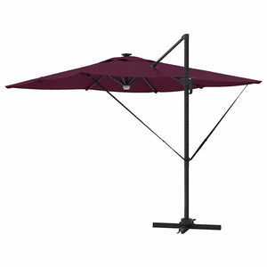 Roma Parasol Röd 286 x 284 x 270 cm Aluminium och Polyester