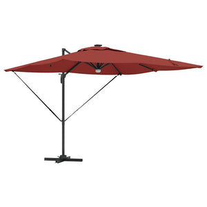 Roma Parasol Röd 286 x 284 x 270 cm Aluminium och Polyester