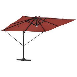 Roma Parasol Röd 286 x 284 x 270 cm Aluminium och Polyester