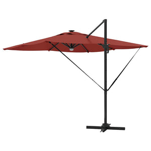 Roma Parasol Röd 286 x 284 x 270 cm Aluminium och Polyester