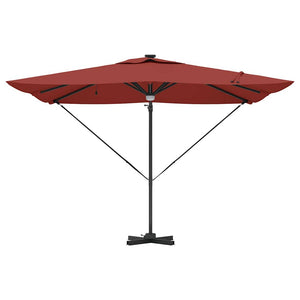 Roma Parasol Röd 286 x 284 x 270 cm Aluminium och Polyester