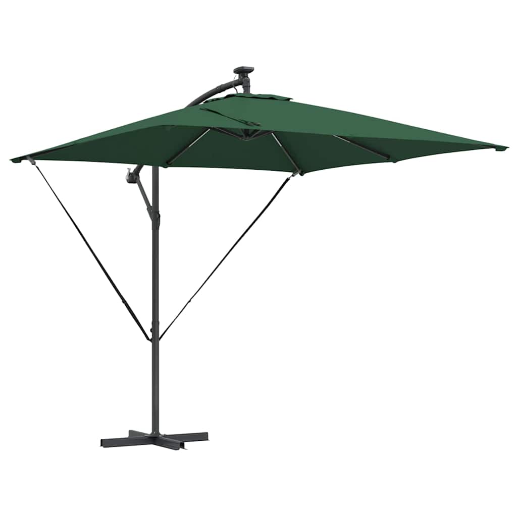 Cantilever bananparasol Grön 249 x 249 x 250 cm