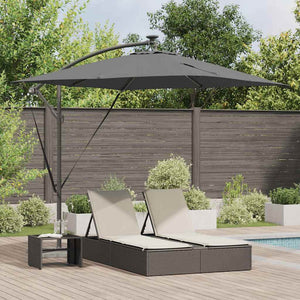 Cantilever bananparasol Antracit 249 x 249 x 250 cm
