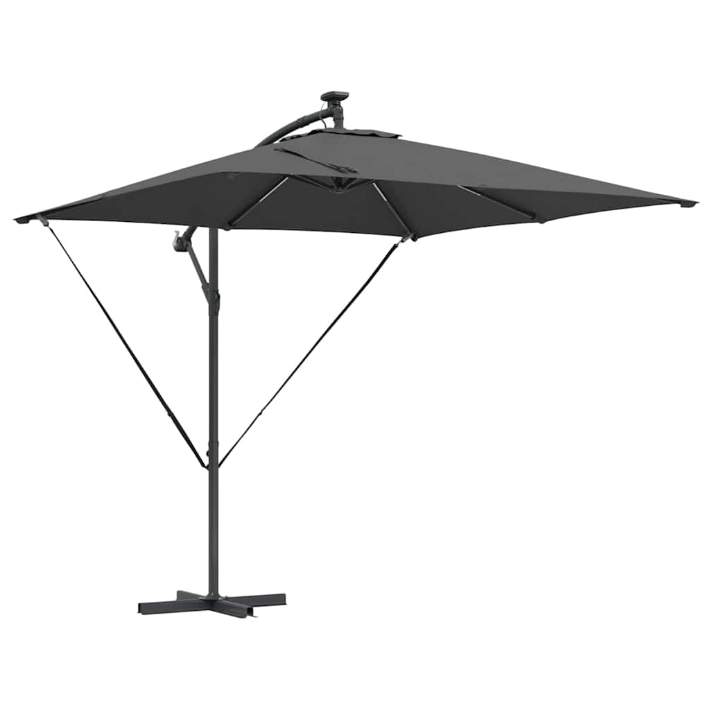 Cantilever bananparasol Antracit 249 x 249 x 250 cm